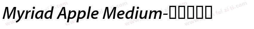 Myriad Apple Medium字体转换